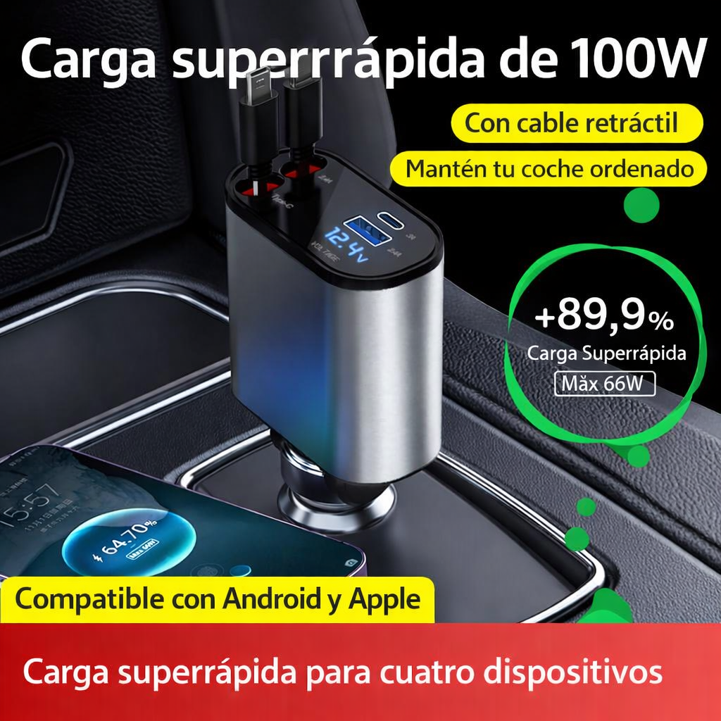 ⚡Voltix Drive Pro — Cargador Multiple 4 en 1 → [40% OFF]