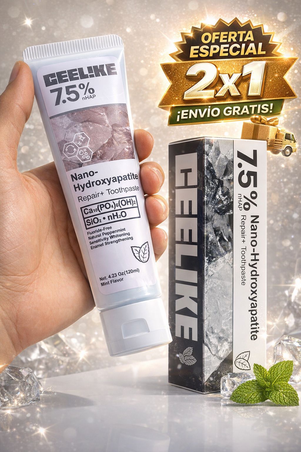 CEELIKE™ Nano⁓Hydroxyapatite 120ml - Oferta 2X1